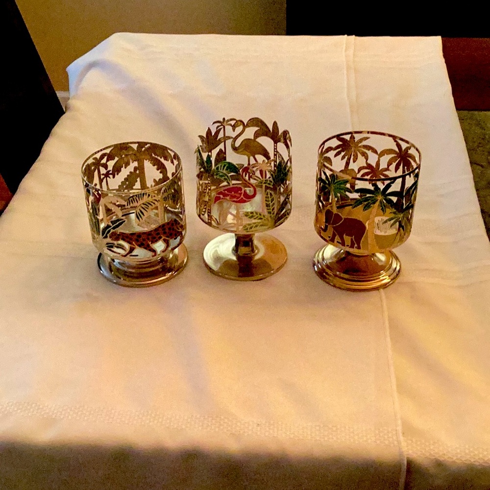Bath and body works three wick candle holders.